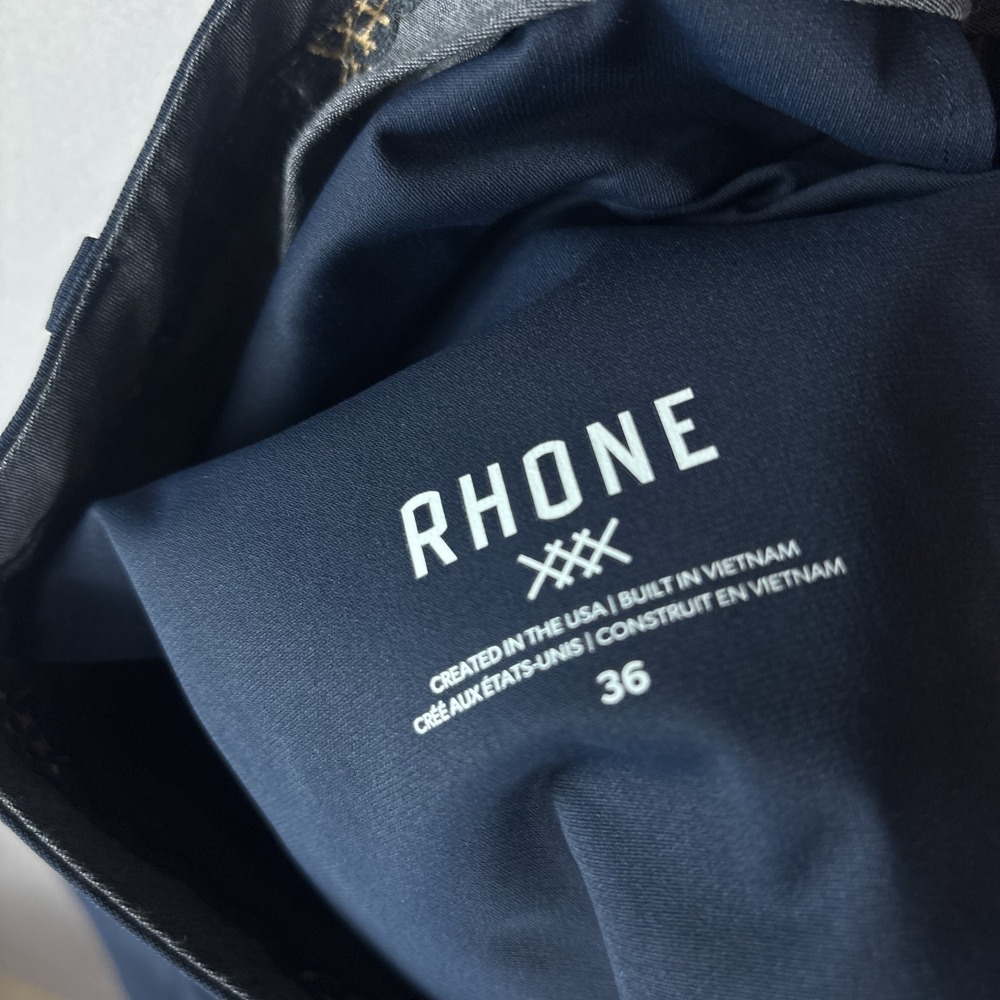 Rhone Commuter Shorts Mens Size 36 Performance Stretch Chino Golf Navy Blue - Picture 4 of 7